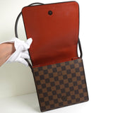 ルイ・ヴィトン ダミエ トライベッカ・ミニ レザー ハンドバッグ ワンショルダーバッグ ブラウン N51162