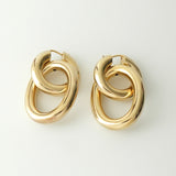 ジルサンダー ダブルフープ GP ゴールド ピアス 箱付き