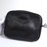 クリスチャン ディオール CDロゴ レザー ショルダーバッグ ブラック