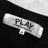 プレイ コム デ ギャルソン ハートロゴ カーディガン ブラック
