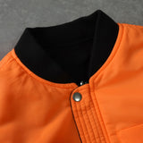 ディーゼル バックロゴ リバーシブル MA-1 メンズ ブラック / オレンジ