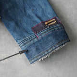 ディーゼル ボア デニムジャケット インディゴブルー