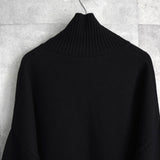 アミパリ アミ パリス タートルネック ハート ニット ブラック / レッド