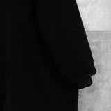 ザ ノースフェイス リバーシブル ロゴ刺繍 ロング丈 キルティングコート ボアコート カーキ / ブラック