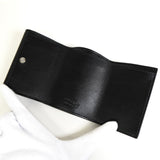 プラダ ヴィッテロダイノレザー トライアングルロゴ 三つ折り財布 ブラック ICタグ内蔵