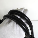 プラダ レザー ビジュー スタッズ 2way ハンドバッグ ショルダーバッグ ブラック