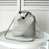 エムエムシックス メゾン マルジェラ レザー ジャパニーズバッグ クロスボディ ショルダーバッグ グレー