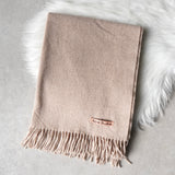 アクネ ストゥディオズ ウール ストール マフラー ピンクベージュ