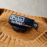 ポロ ラルフローレン スモールポニーロゴ ニット キャメル