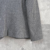 イヴサンローラン ヴィンテージ ツイード ジャケット グレー レディース