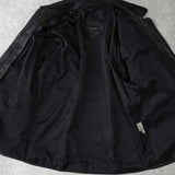 イヴ サンローラン ヴィンテージ エンボス YSLロゴ レザージャケット レザーブルゾン ブラック