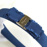 サルバトーレ フェラガモ ヴァラ リボン カチューシャ ブルー