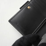 ジバンシィ ヴィンテージ Gロゴ キャンバス / レザー 二つ折り財布 グレー / ブラック 箱付き