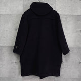 バーバリー ノバチェック裏地 ダッフルコート ネイビー