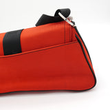 クリスチャン ディオール ハードコア ロゴ ナイロンキャンバス チェーン 2way ハンドバッグ ショルダーバッグ レッド / ブラック