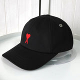 アミパリ アミ パリス ハートロゴ キャップ ブラック