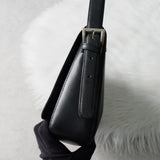 バレンシアガ BBロゴ ナイロン / レザー ワンショルダーバッグ ハンドバッグ ブラック