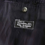 バーバリー ヴィンテージ ノバチェック ホースロゴ 金ボタン ダブル テーラードジャケット ネイビー メンズ