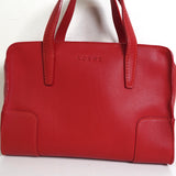 ロエベ ロゴ レザー ミニ ハンドバッグ レッド