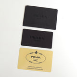 プラダ トライアングルロゴ テスート ポコノ ナイロン ショルダーバッグ ブラック