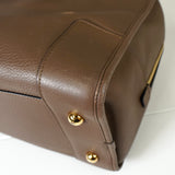 ロエベ アマソナ36 アナグラム ナッパレザー ハンドバッグ ブラウン