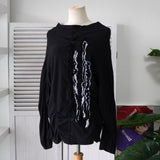 ワイズ ヨウジヤマモト アーカイブ フリル カーディガン レディース ブラック