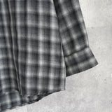 イヴ サンローラン ヴィンテージ YSLロゴ ネルシャツ 長袖シャツ グレー メンズ