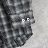 イヴ サンローラン ヴィンテージ YSLロゴ ネルシャツ 長袖シャツ グレー メンズ