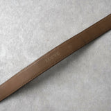 ロエベ アナグラム クロコ レザー ベルト ブラウン レディース