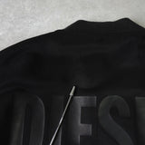 ディーゼル バックロゴ リバーシブル MA-1 メンズ ブラック / オレンジ