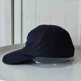 メゾン キツネ ロゴ 刺繍 キャップ 帽子 ネイビー