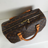 ルイ ヴィトン モノグラム キャリーオール ボストンバッグ ブラウン M40074