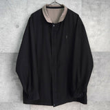 イヴ サンローラン ヴィンテージ YSLロゴ ブルゾン ベージュ メンズ