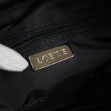 ロエベ アマソナ28 スエード / レザー ハンドバッグ ブラック