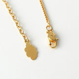 クレージュ ヴィンテージ ラウンド ロゴ ネックレス GP ゴールド