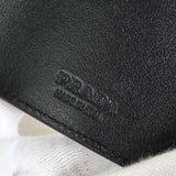 プラダ ヴィッテロダイノレザー トライアングルロゴ 三つ折り財布 ブラック ICタグ内蔵
