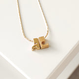 クレージュ ヴィンテージ ロゴ ネックレス GP ゴールド