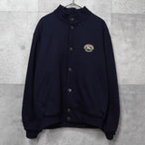 バーバリーヴィンテージ ホースロゴ エンブレム ストライプ柄裏地 ウール ブルゾン ネイビー メンズ