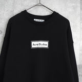アクネ ストゥディオズ ロゴパッチ スウェット ブラック