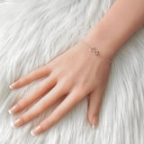 ティファニー ダイヤモンド ダブル ラビングハート ブレスレット シルバー925 レディース