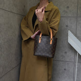 ルイ・ヴィトン モノグラム ヴァヴァンPM レザー ハンドバッグ トートバッグ ブラウン M51172