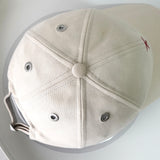 アミパリ アミ パリス ハートロゴ キャップ アイボリー