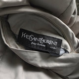 イヴ サンローラン ヴィンテージ YSLロゴ ブルゾン ベージュ メンズ