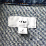 ハイク バルーンスリーブ ショート丈 デニムジャケット ブルー レディース