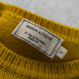 メゾン キツネ フォックスヘッド ウール ニット レディース イエロー