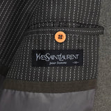 イヴ サンローラン ヴィンテージ YSLロゴ ウールコート チェスターコート ブラウン