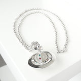 ヴィヴィアン ウエストウッド ラージ オーブ シルバー ネックレス