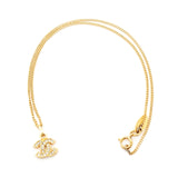 シャネル ココマーク ラインストーン ネックレス GP レディース