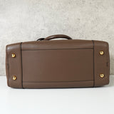 ロエベ アマソナ36 アナグラム ナッパレザー ハンドバッグ ブラウン