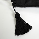 プラダ テスート ポコノ ナイロン ビーズ タッセル ミニ ショルダーバッグ ポシェット ブラック